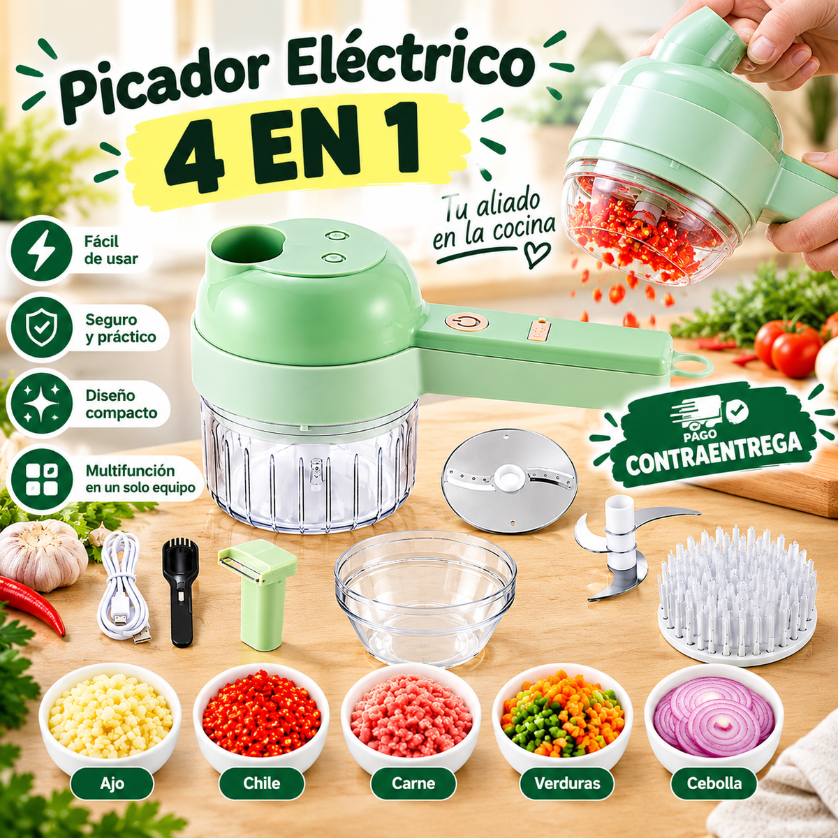 Picador Electrico 4 En 1